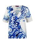 Patterned Wrap Shirt