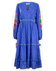 Embroidered Flared Dress
