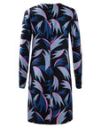 Abstract Patterned Silk Dress