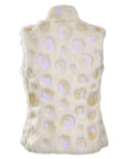 Vintage Fur Vest With Sequins