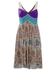 Paisley Patterned Silk Dress