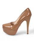 Platform Patent Leather Pumps