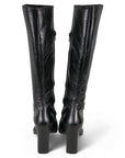 Vintage Tall Black Leather Boots