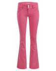 Pink Low Rise Boot Cut Jeans
