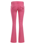 Pink Low Rise Boot Cut Jeans