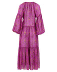 Fuchsia Silk Maxi Dress