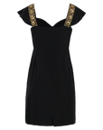 Black Empire Waist Silk Dress
