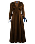 Silk A-Line Empire-Waist Dress