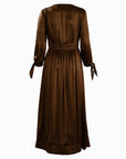 Silk A-Line Empire-Waist Dress