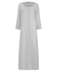 White Maxi Cover-up With Lace