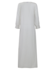 White Maxi Cover-up With Lace