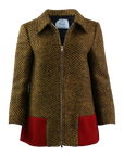 Striped Wool Coat