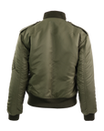 Bomber Jacket With Wool Trim