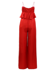 Ruffled Wide-Leg Jumpsuit