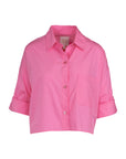 Cropped Button-Down Shirt