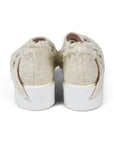 White Tweed Mary Janes