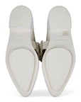White Tweed Mary Janes