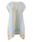 Light Blue Striped Cover-Up