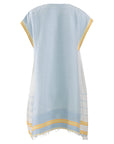 Light Blue Striped Cover-Up