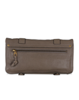 Gray Fold Over Clutch