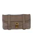 Gray Fold Over Clutch