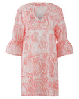 Orange Paisley Cover-up Dress