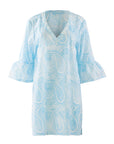 Blue Paisley Cover-up Dress