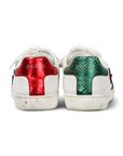 White Sneakers With Arrow Design