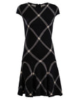 Black Drop Waist Knit Dress