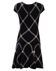 Black Drop Waist Knit Dress