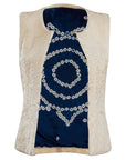 Vintage Fur and Silk Vest