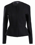 Zip-Up Peplum Jacket
