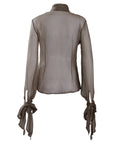 Silk Blouse With Pussycat Bow