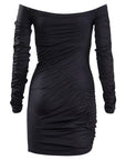 Black Ruched Dress