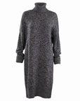 Knit Turtleneck Sweater Dress