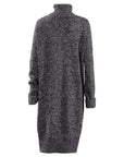 Knit Turtleneck Sweater Dress