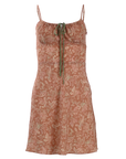Floral Silk Babydoll Dress
