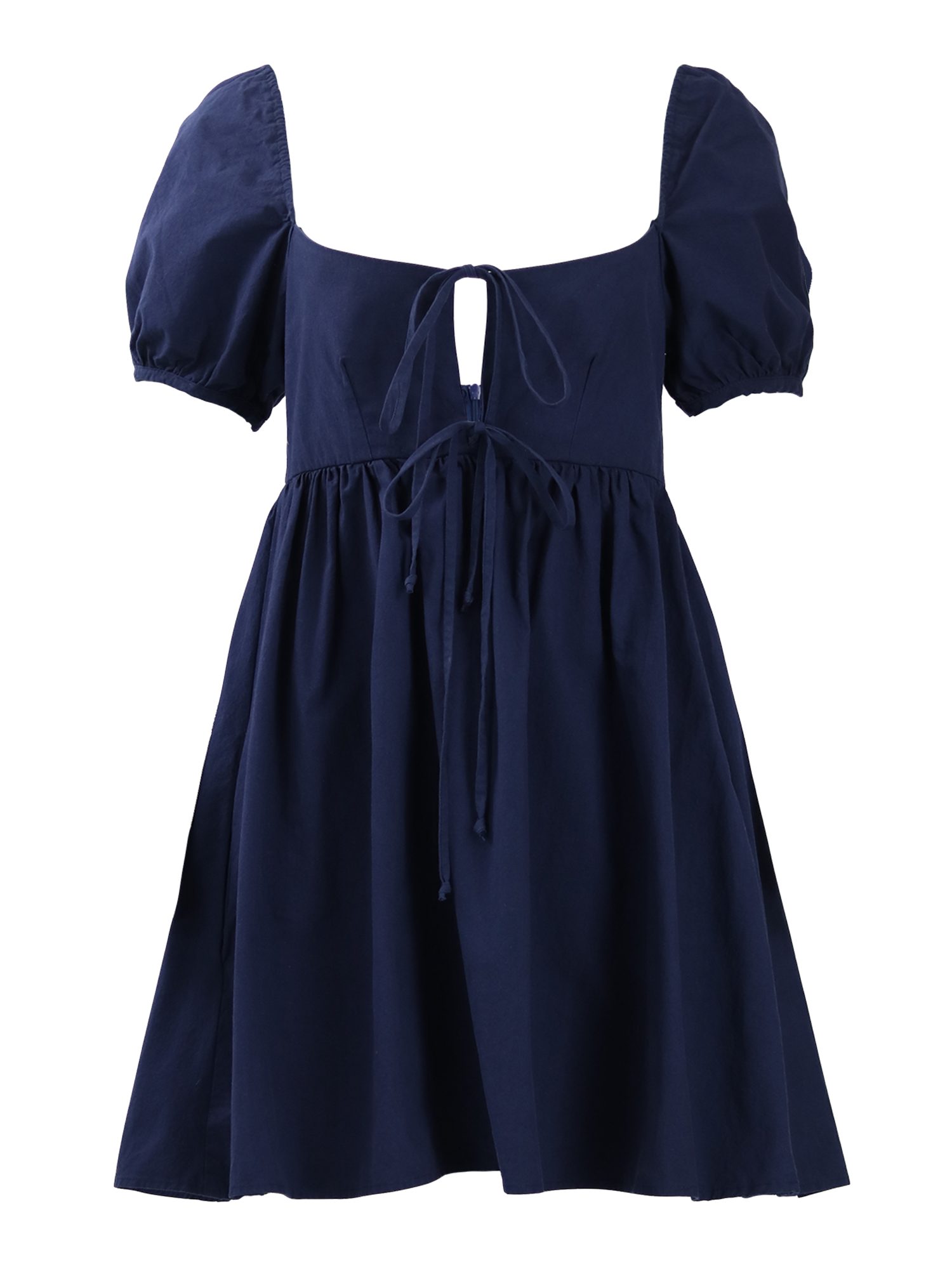 Navy Babydoll Mini Dress