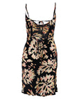 Silk Slip Dress With Floral Design