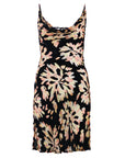 Silk Slip Dress With Floral Design