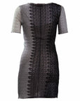 Gray Knit Mini Dress