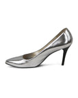 Metallic Silver Pumps