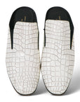 Crocodile Skin Mules