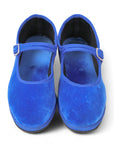 Velvet Mary Jane Flats
