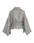 Multi-colored Wrap Jacket