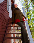 Striped Wool Coat