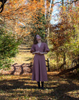 Coated Linen Blend A-Line Dress