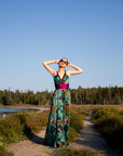 Vintage Floral Maxi Dress