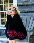 Embroidered Cropped Pants