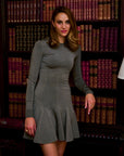 Vintage Gray A-Line Dress
